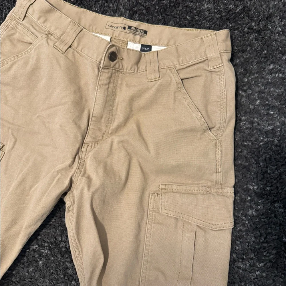 Carhartt Men's Khaki Cargo Pants - Picture 1 of 5